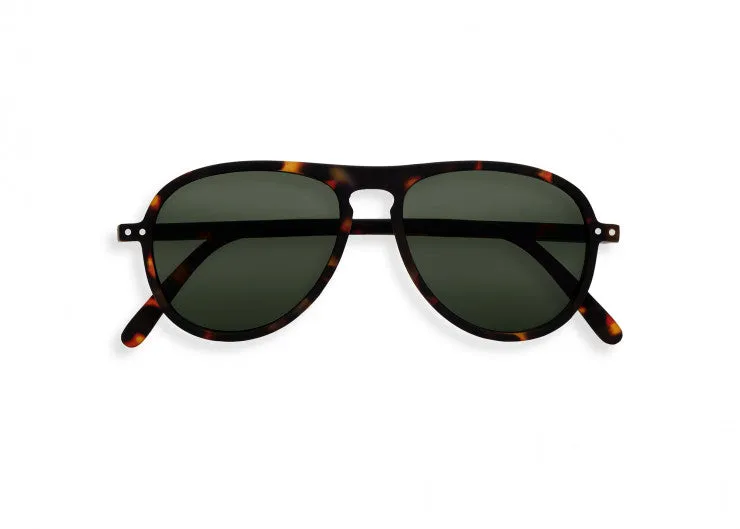 Izipizi Sun #I tortoise - green lenses