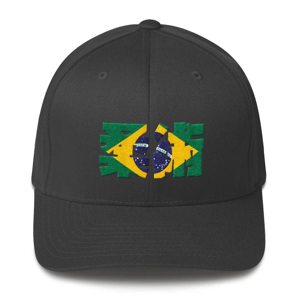 Jiu Jitsu De Brazil Flex Fit Structured Twill Cap