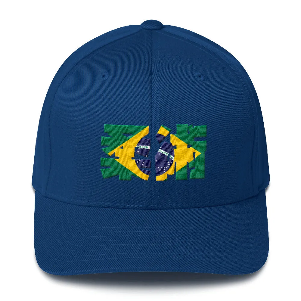 Jiu Jitsu De Brazil Flex Fit Structured Twill Cap