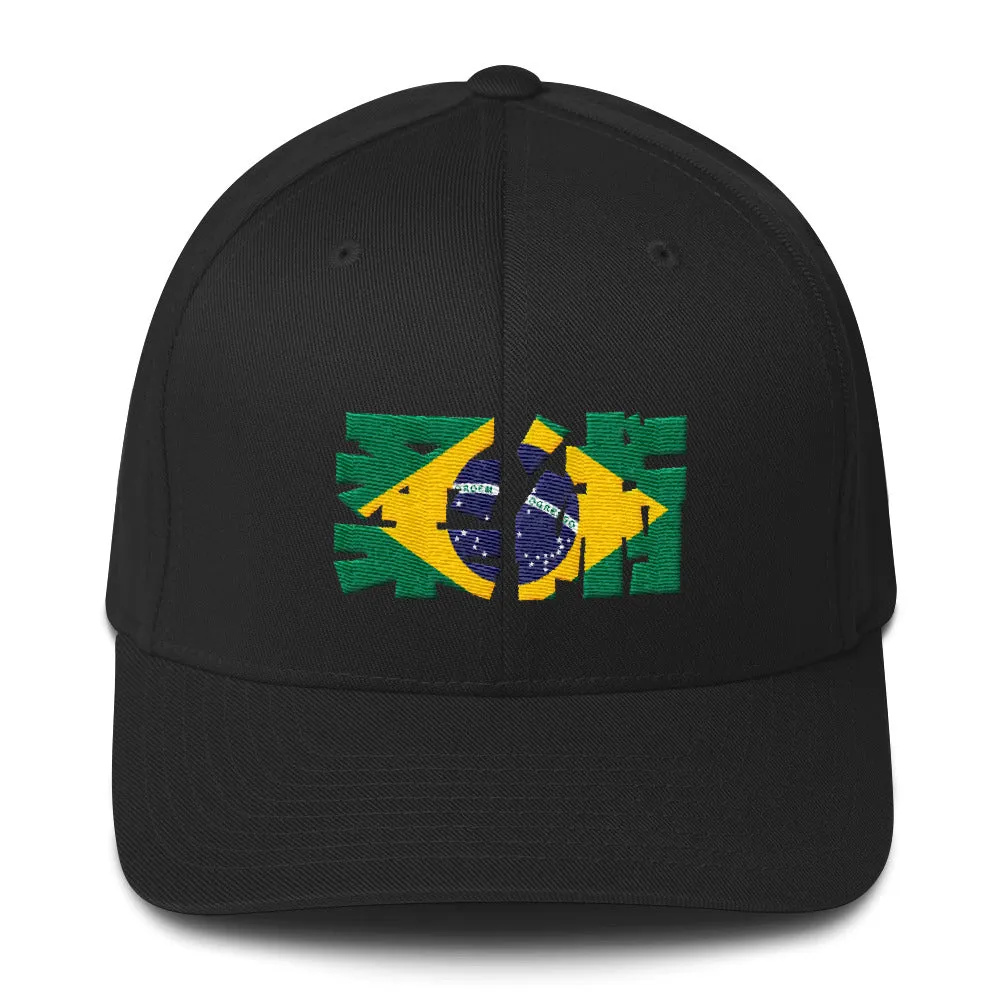 Jiu Jitsu De Brazil Flex Fit Structured Twill Cap