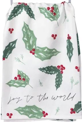 Joy to The World Dish Towel