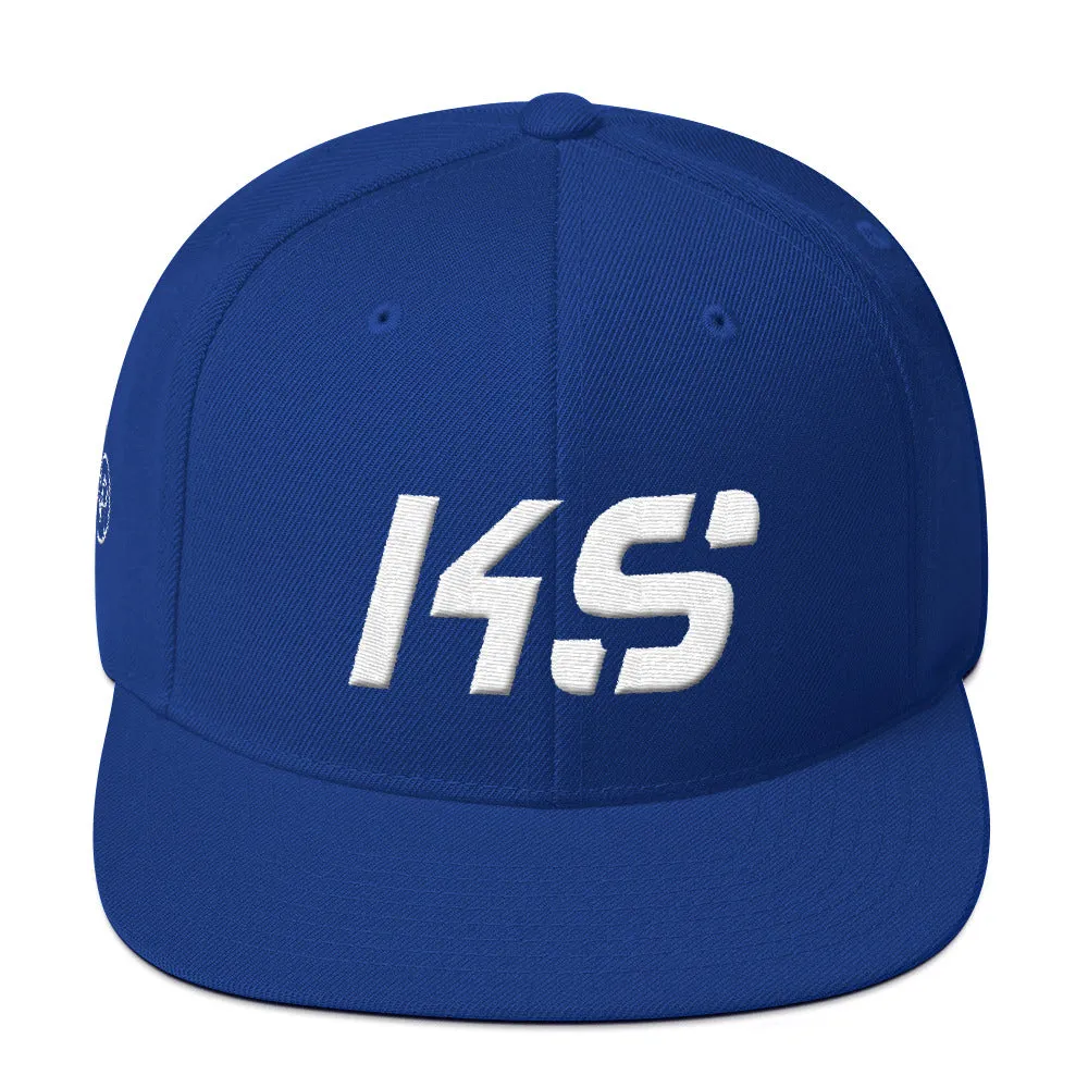 Kansas - Flat Brim Hat - White Embroidery - KS - Many Hat Color Options Available