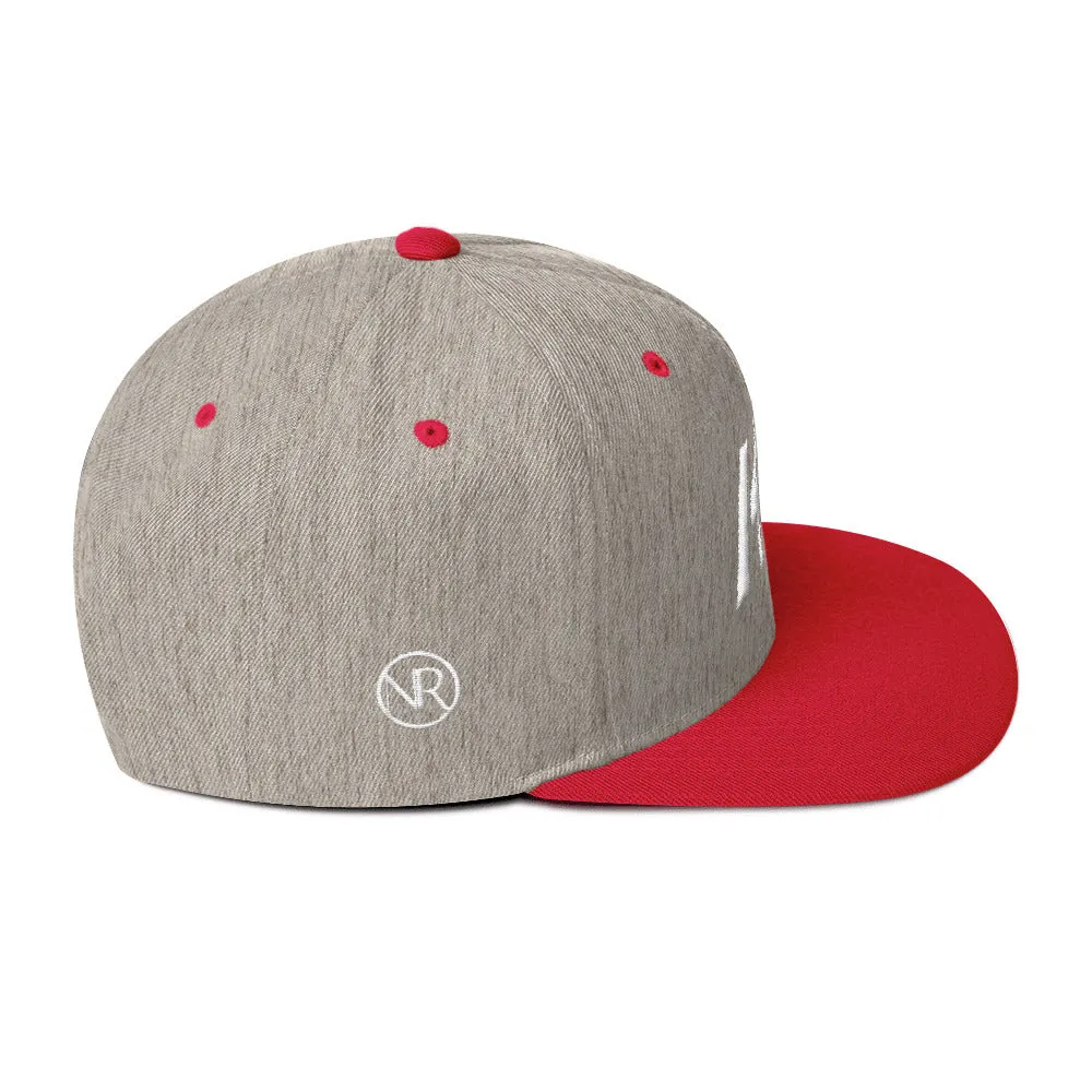 Kansas - Flat Brim Hat - White Embroidery - KS - Many Hat Color Options Available