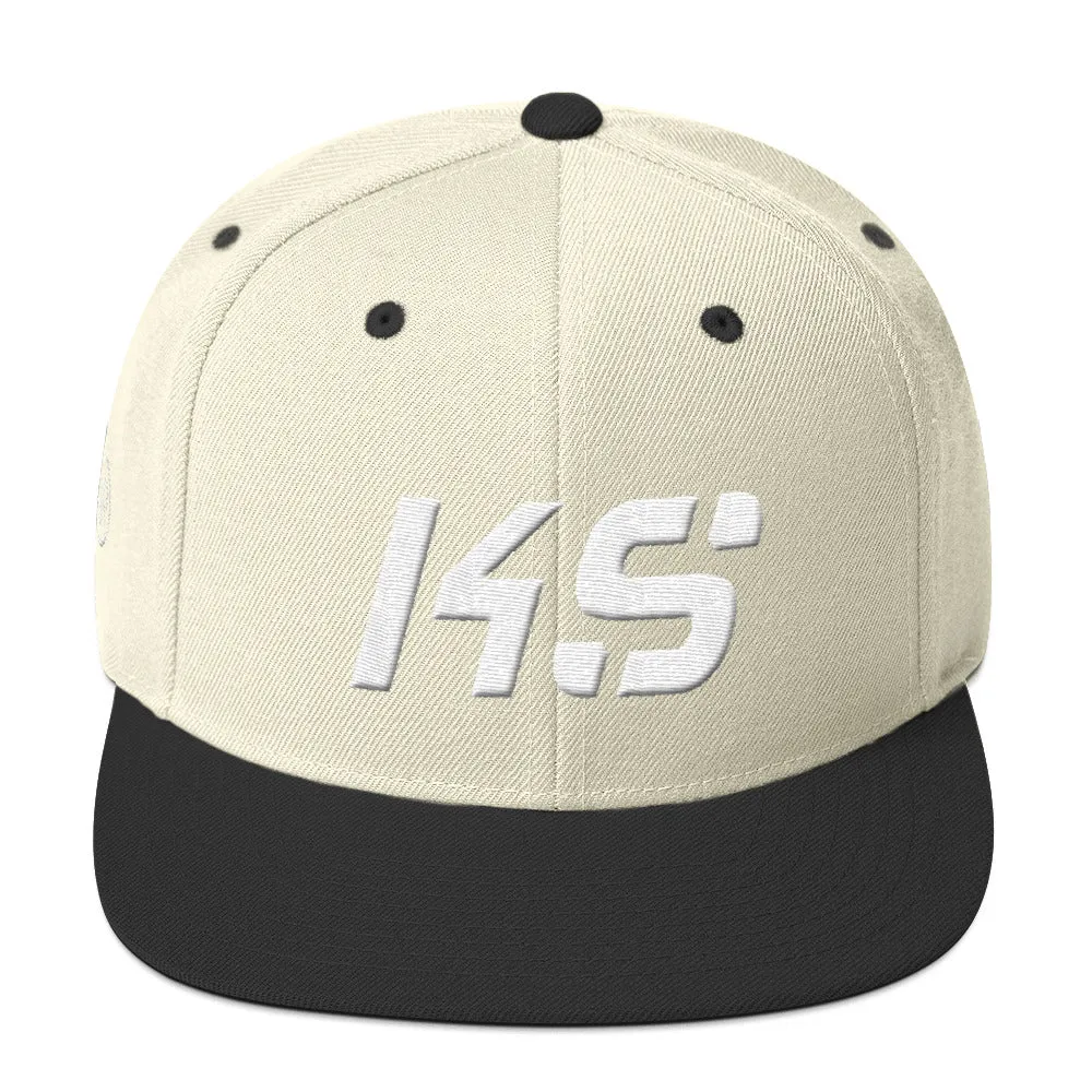 Kansas - Flat Brim Hat - White Embroidery - KS - Many Hat Color Options Available