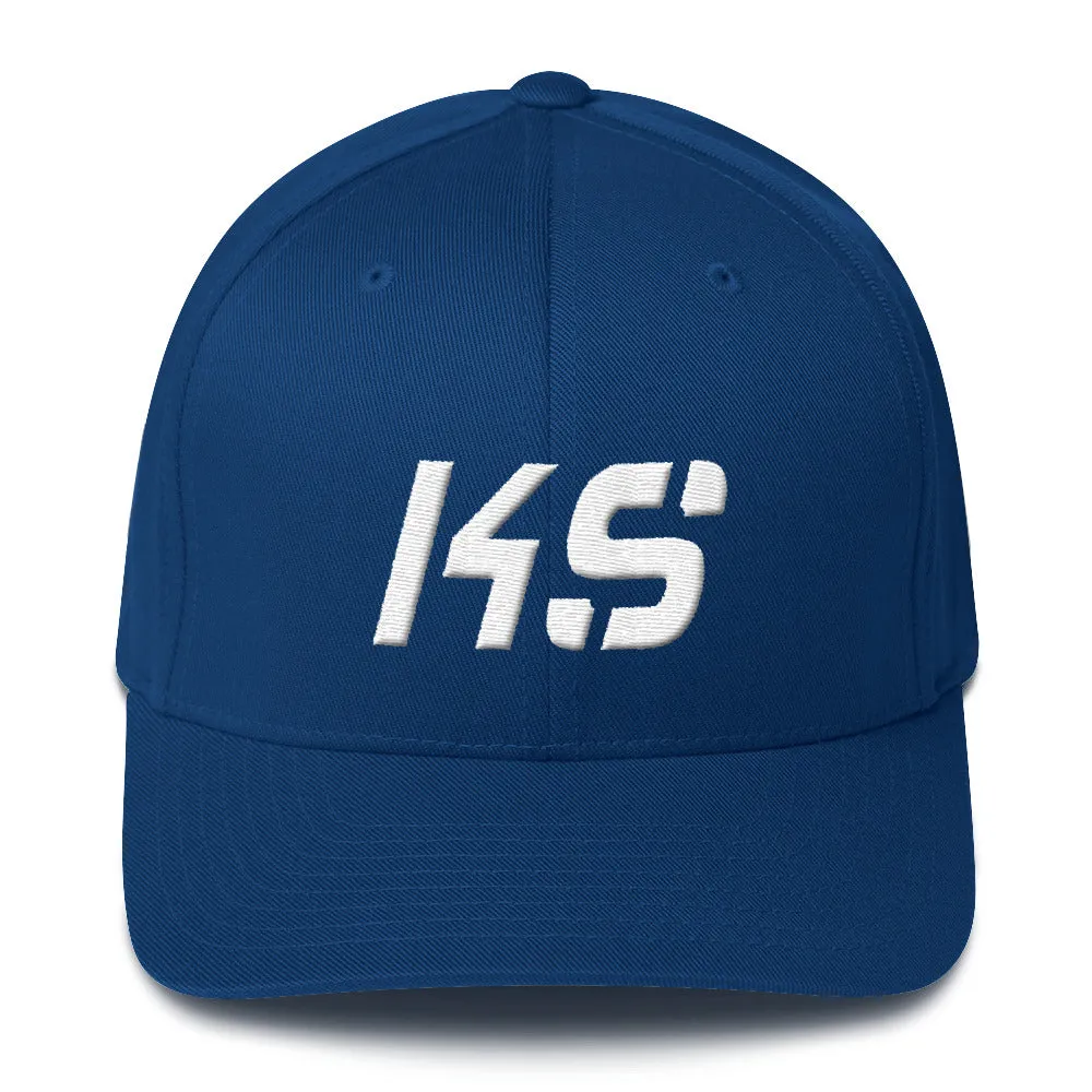 Kansas - Structured Twill Cap - White Embroidery - KS - Many Hat Color Options Available