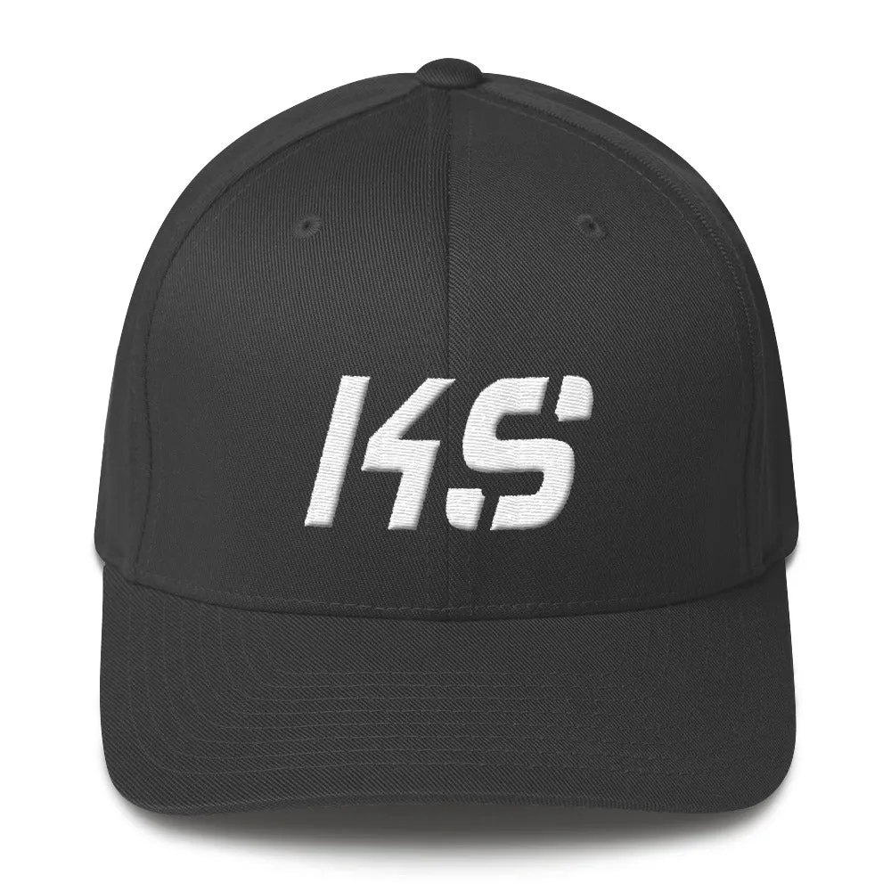 Kansas - Structured Twill Cap - White Embroidery - KS - Many Hat Color Options Available