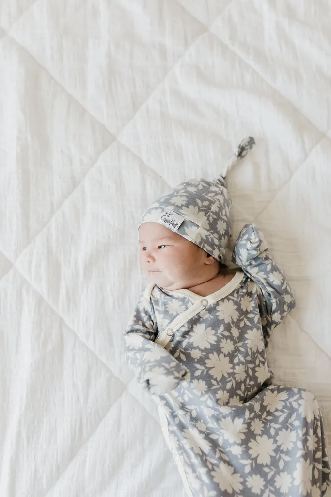 Lacie Newborn Top Knot Hat