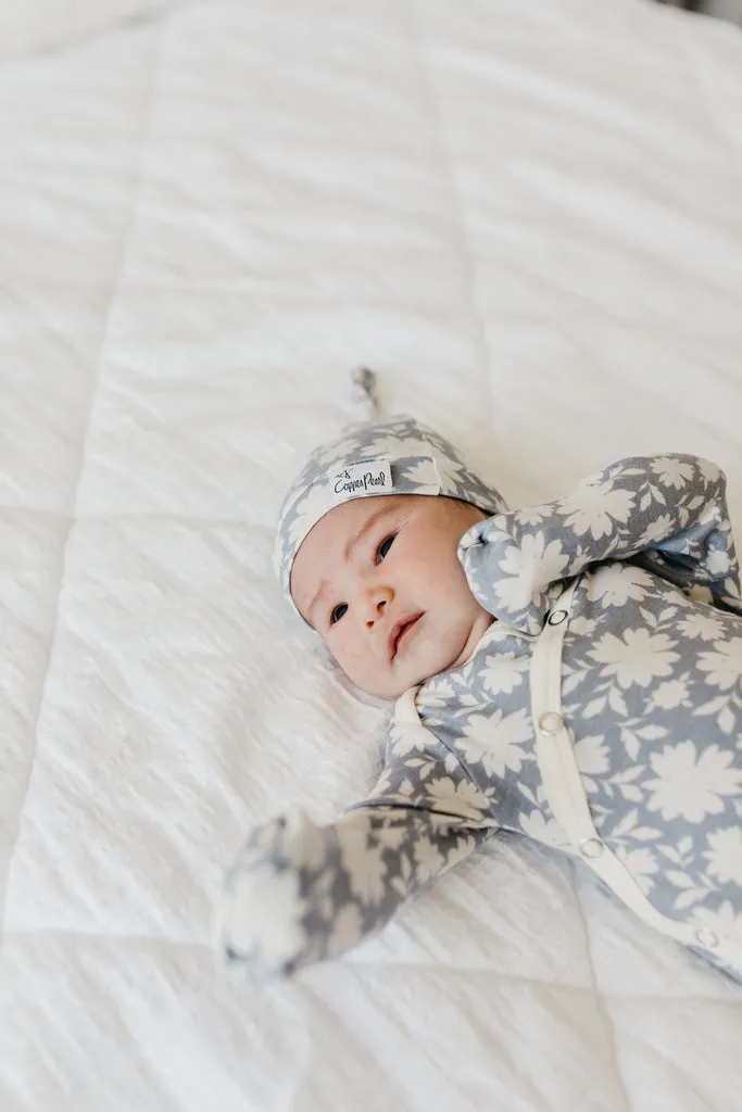 Lacie Newborn Top Knot Hat