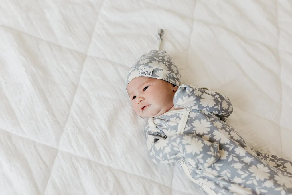 Lacie Newborn Top Knot Hat