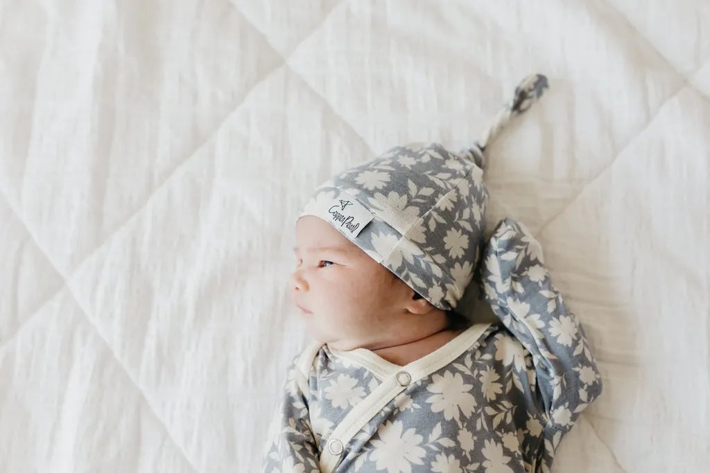 Lacie Newborn Top Knot Hat