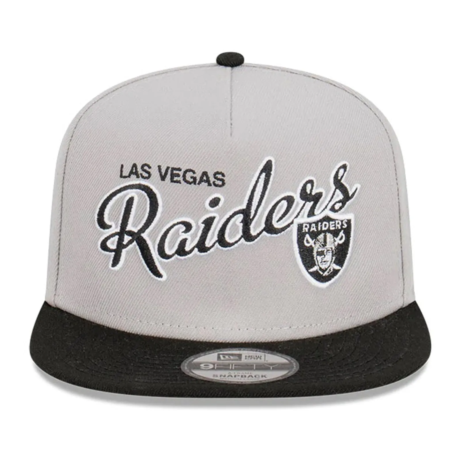 Las Vegas Raiders Team Script 9FIFTY A-Frame Cap Snapback NFL by New Era