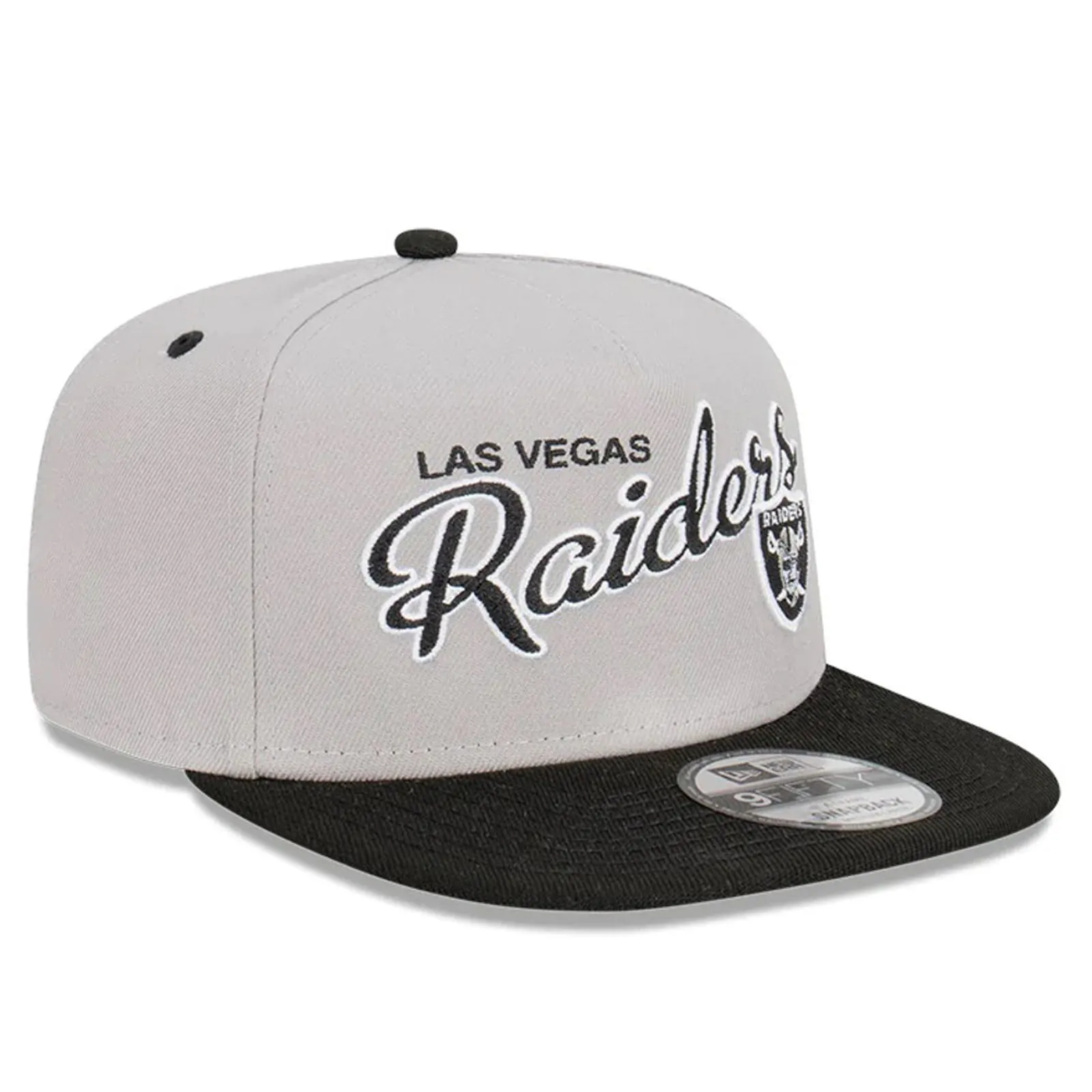 Las Vegas Raiders Team Script 9FIFTY A-Frame Cap Snapback NFL by New Era