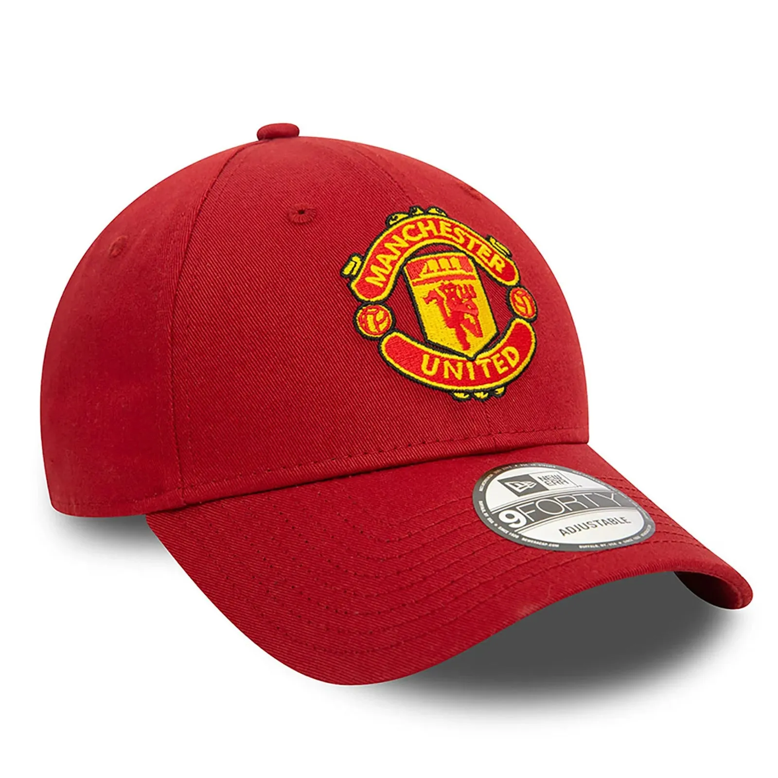 Manchester United Adult Dark Red 9Forthy Cap Cloth Strap Adjustable Football (Soccer) By New Era