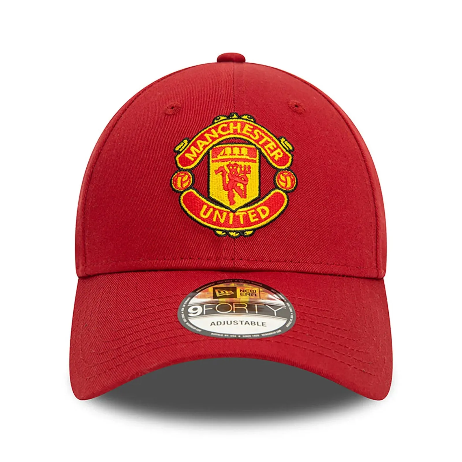 Manchester United Adult Dark Red 9Forthy Cap Cloth Strap Adjustable Football (Soccer) By New Era