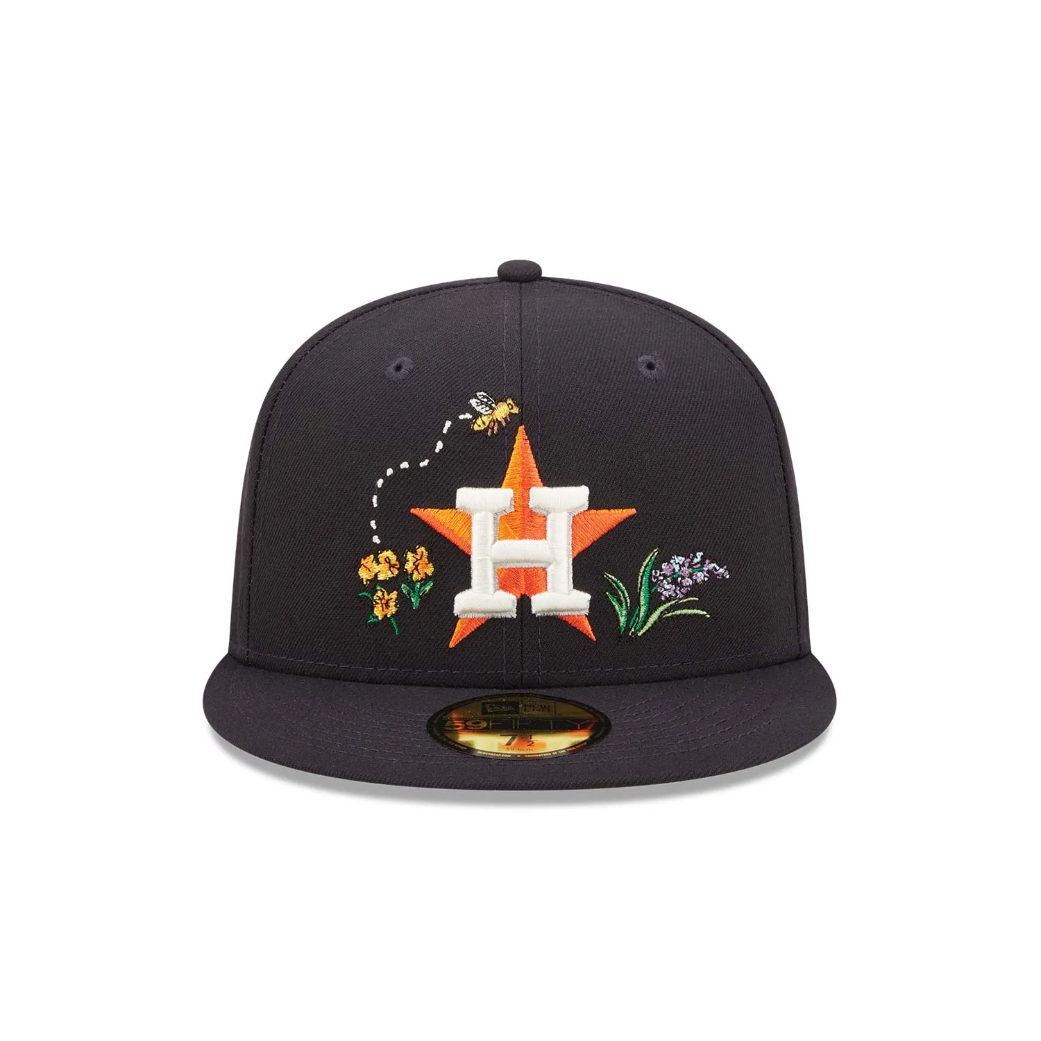 Houston Astros Watercolour Floral Navy 59FIFTY Fitted Cap with New Era Brand