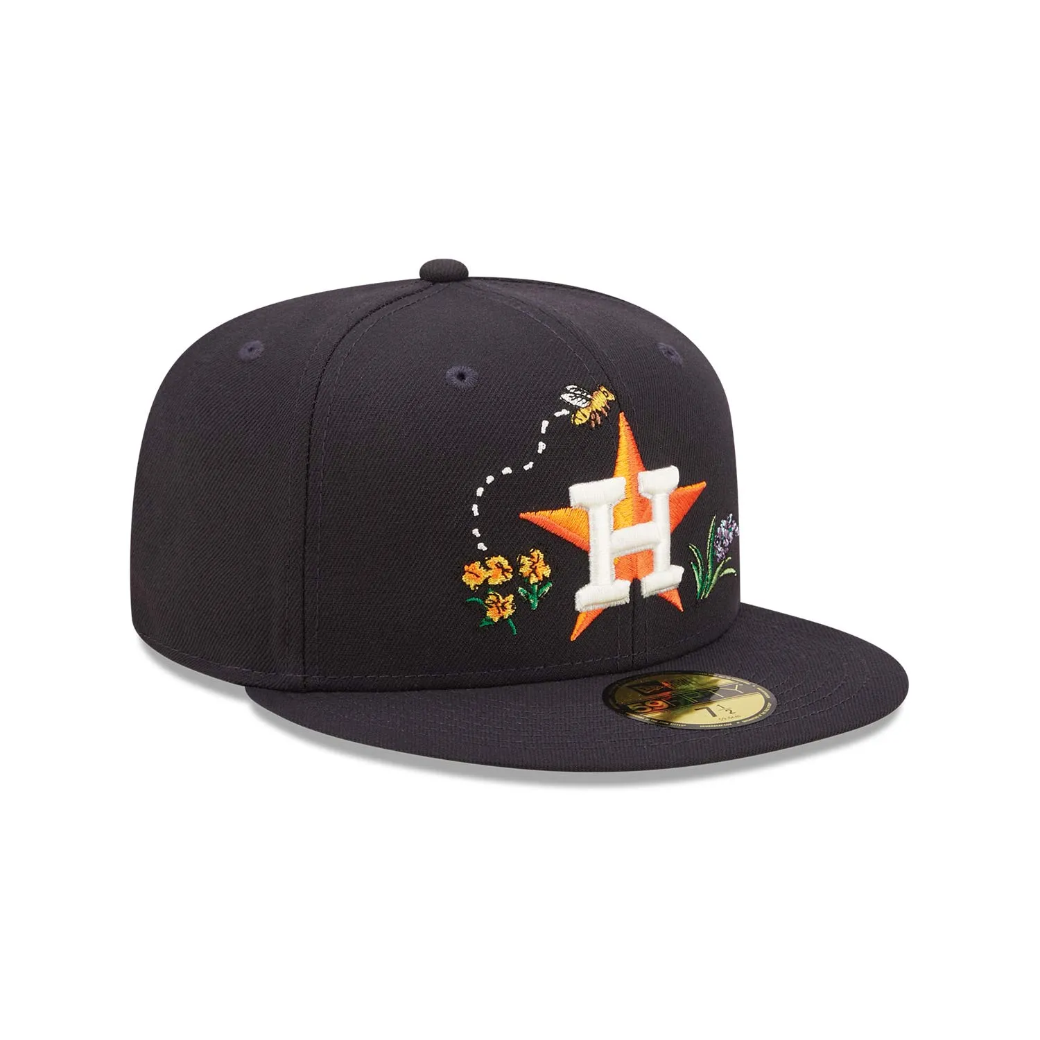 Houston Astros Watercolour Floral Navy 59FIFTY Fitted Cap with New Era Brand