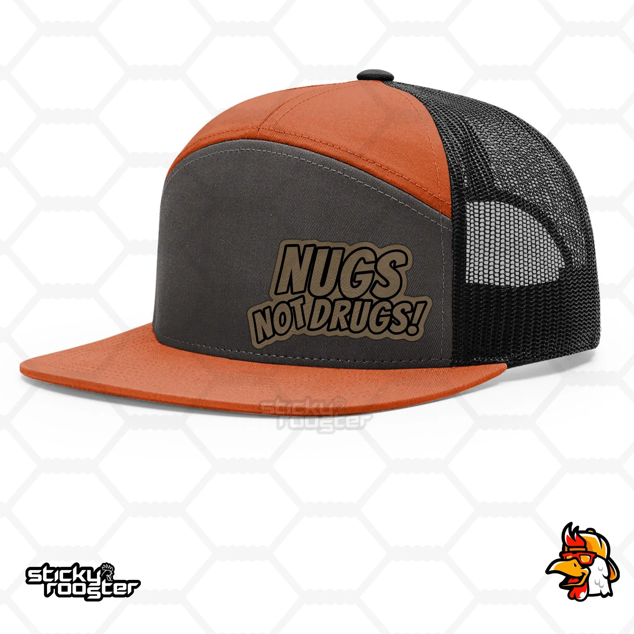 Nugs Not Drugs Leather Patch hat