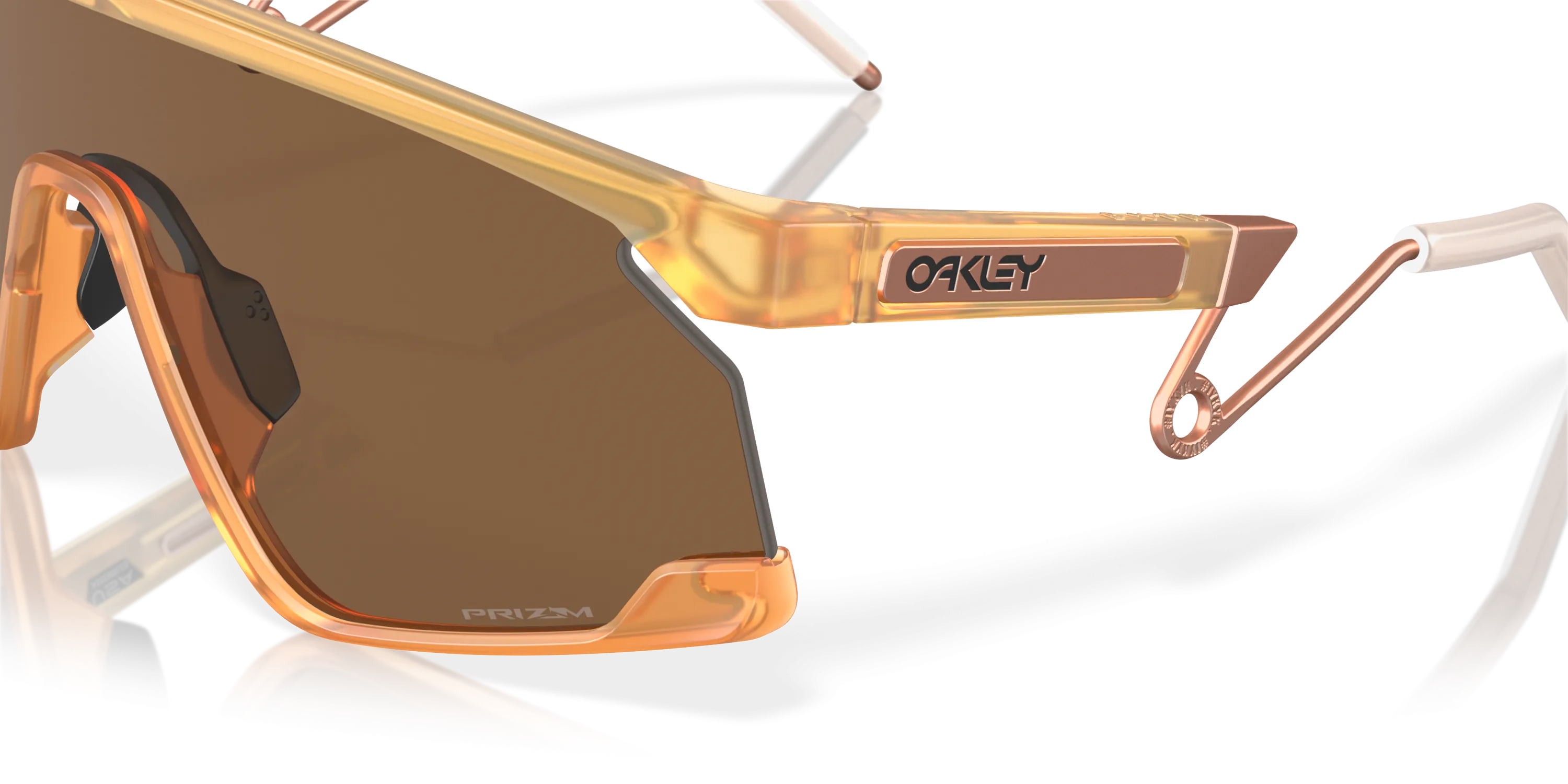 Oakley BXTR Prizm Bronze Lenses - Matte Transparent Light Curry Frame