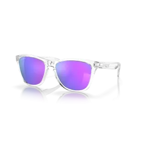 Oakley Frogskins Prizm Violet Lenses Polished Clear Frame