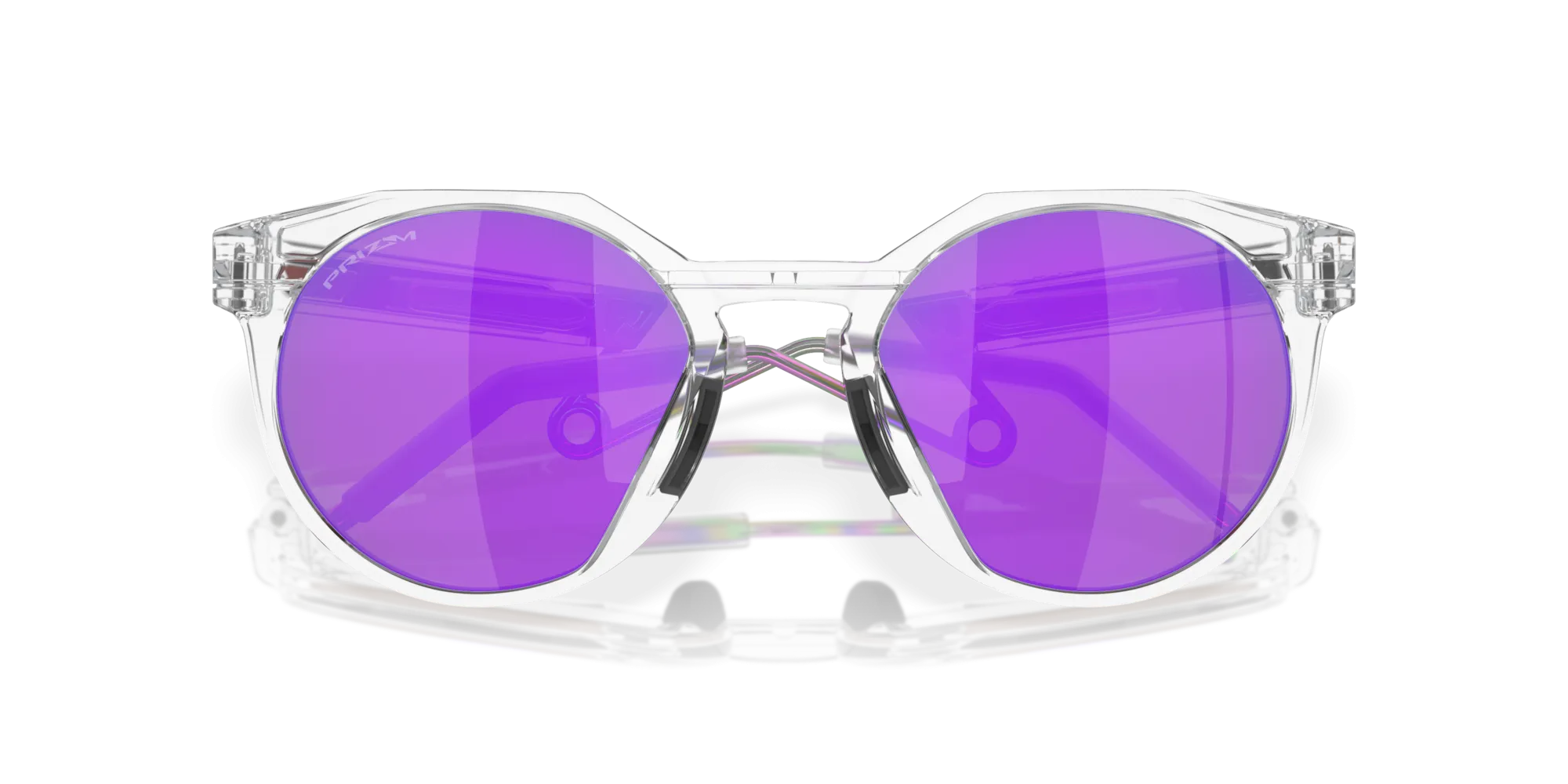 Oakley HSTN Prizm Violet Lenses - Matte Clear Frame