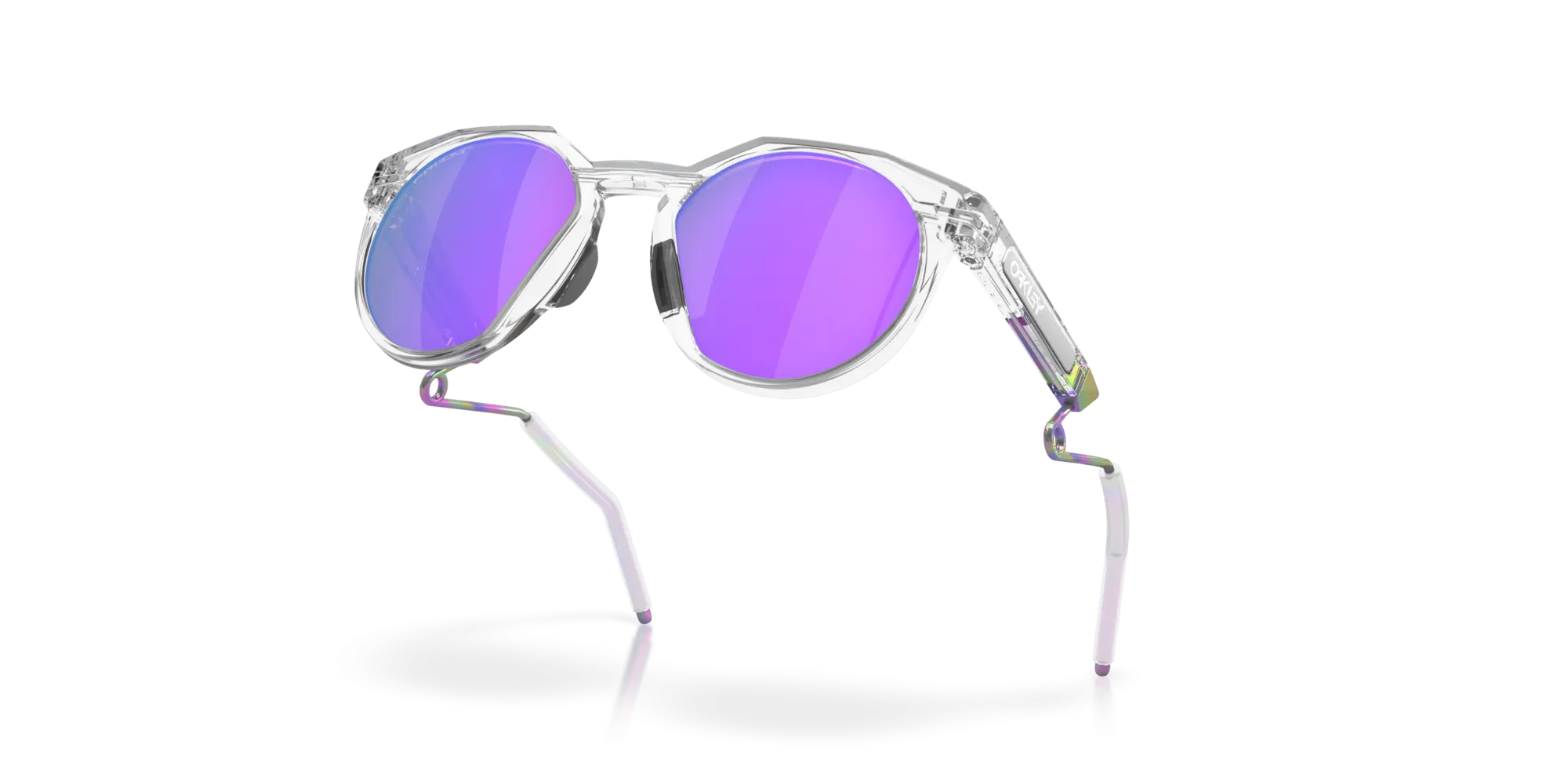 Oakley HSTN Prizm Violet Lenses - Matte Clear Frame