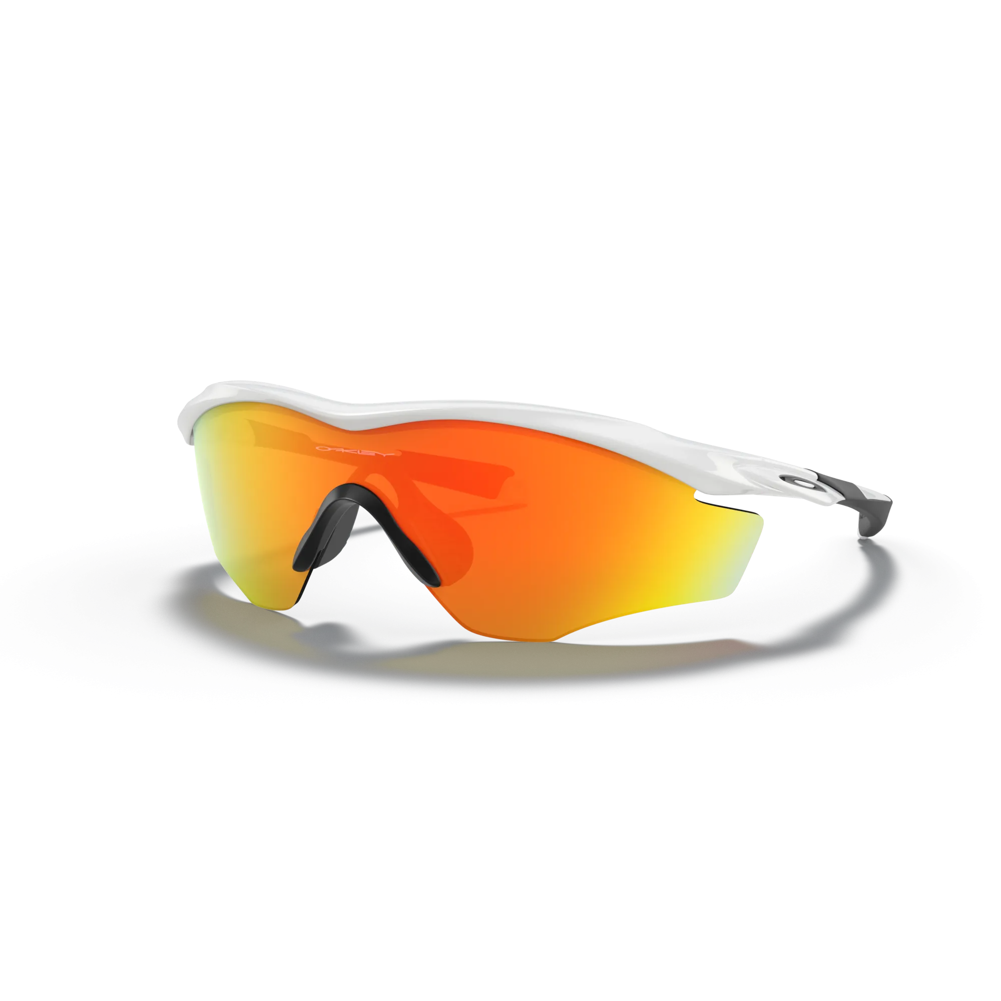 Oakley M2 Frame XL Fire Iridium Lenses Polished White Frame