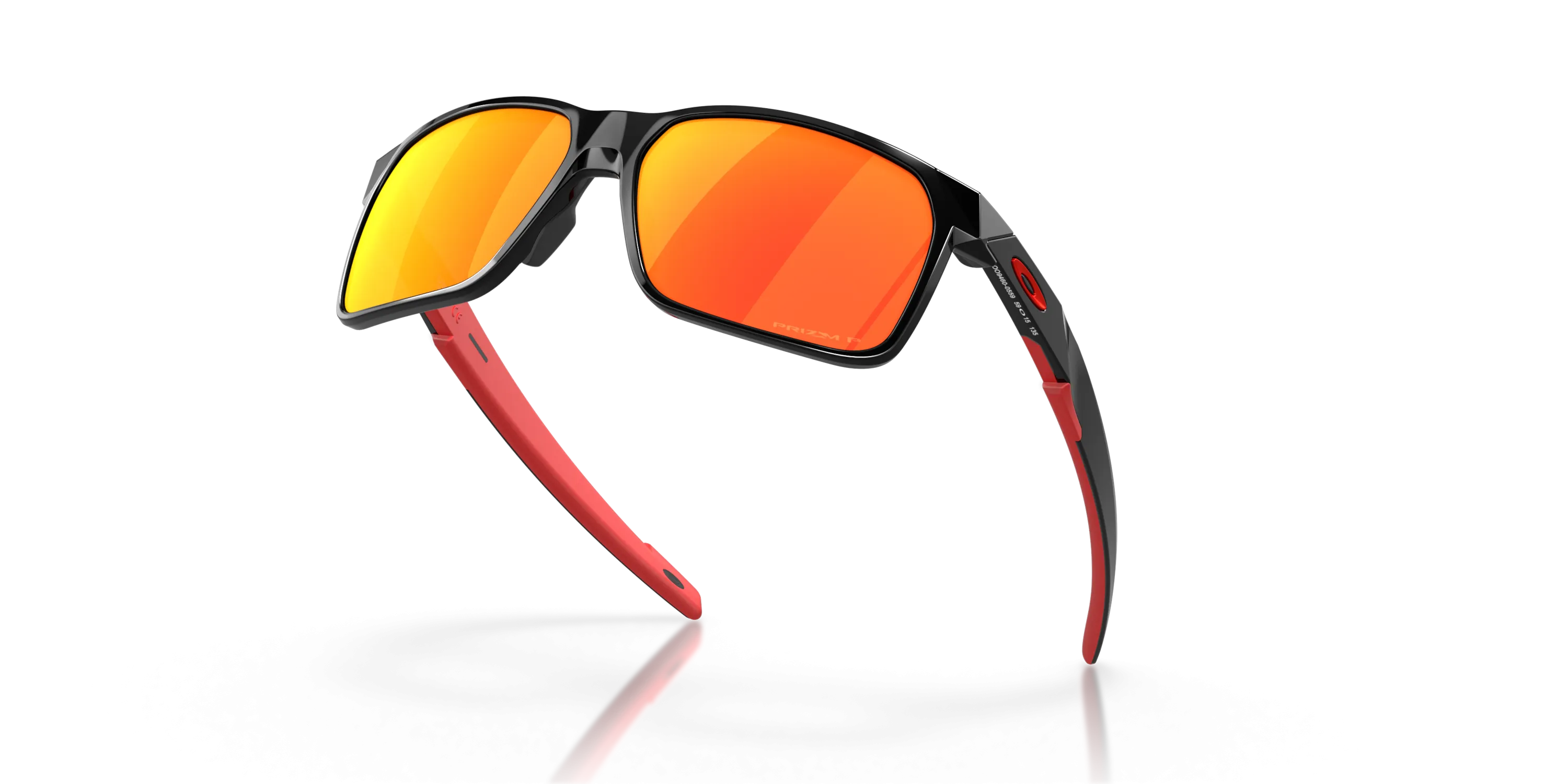 Oakley Portal Prizm Ruby Polarized Lenses - Polished Black Frame