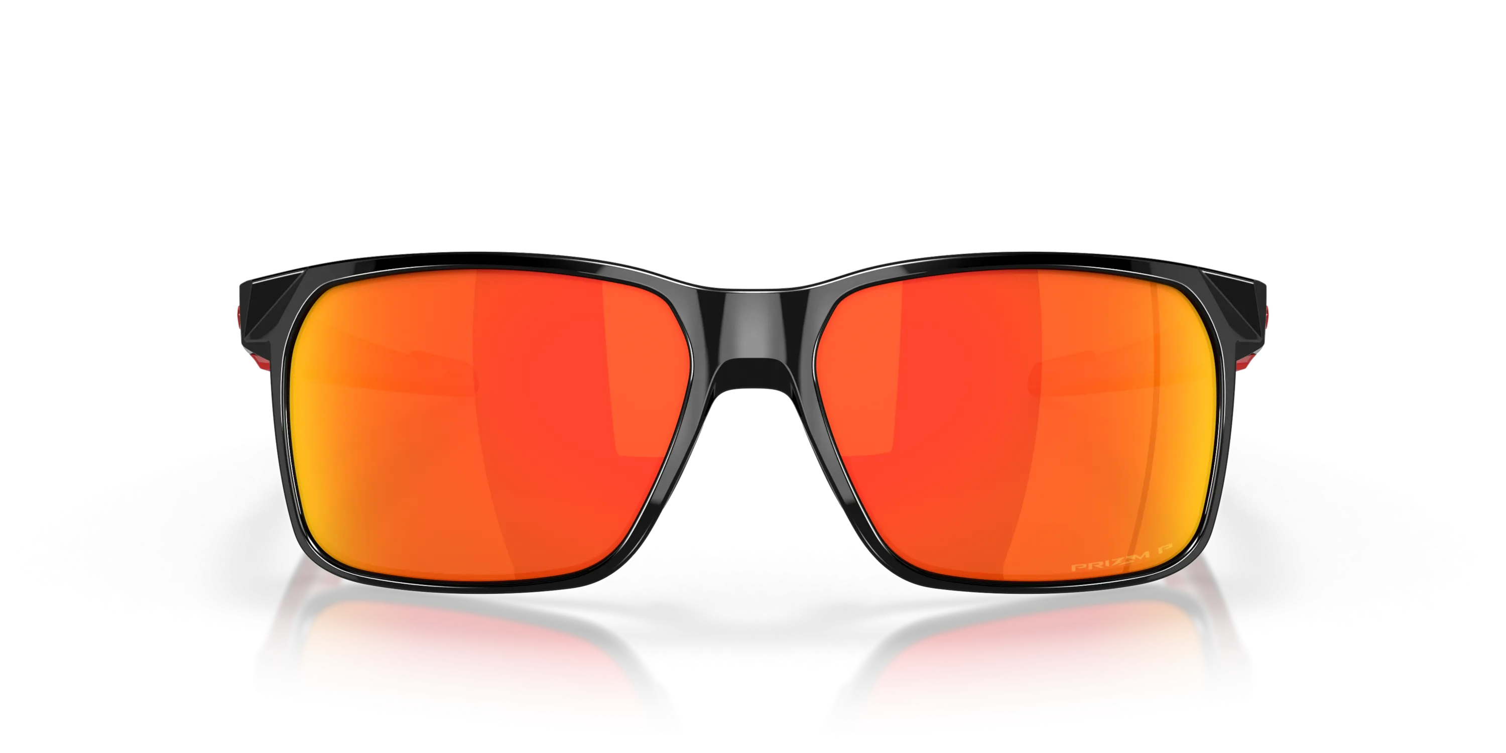 Oakley Portal Prizm Ruby Polarized Lenses - Polished Black Frame