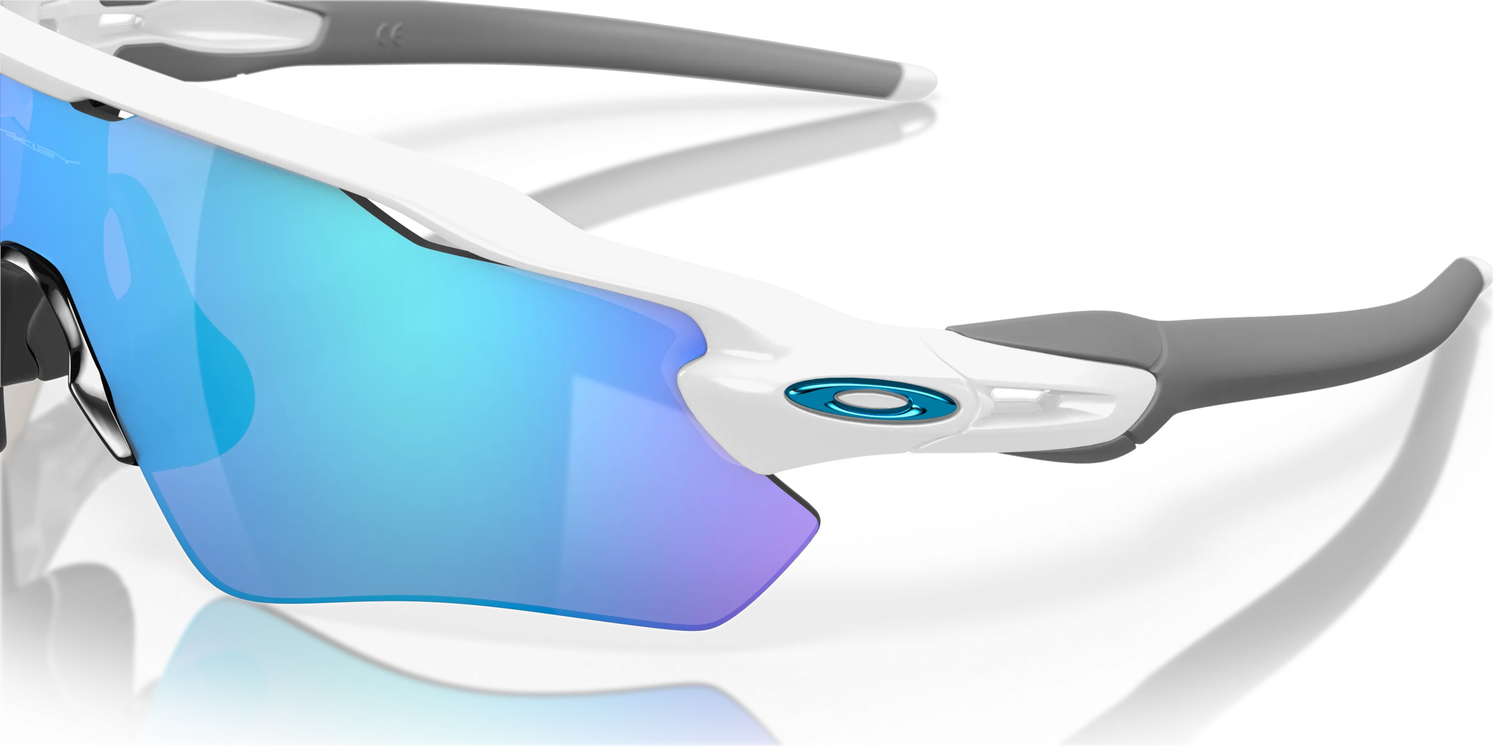 Oakley Radar EV Prizm Sapphire Lenses - Polished White Frame