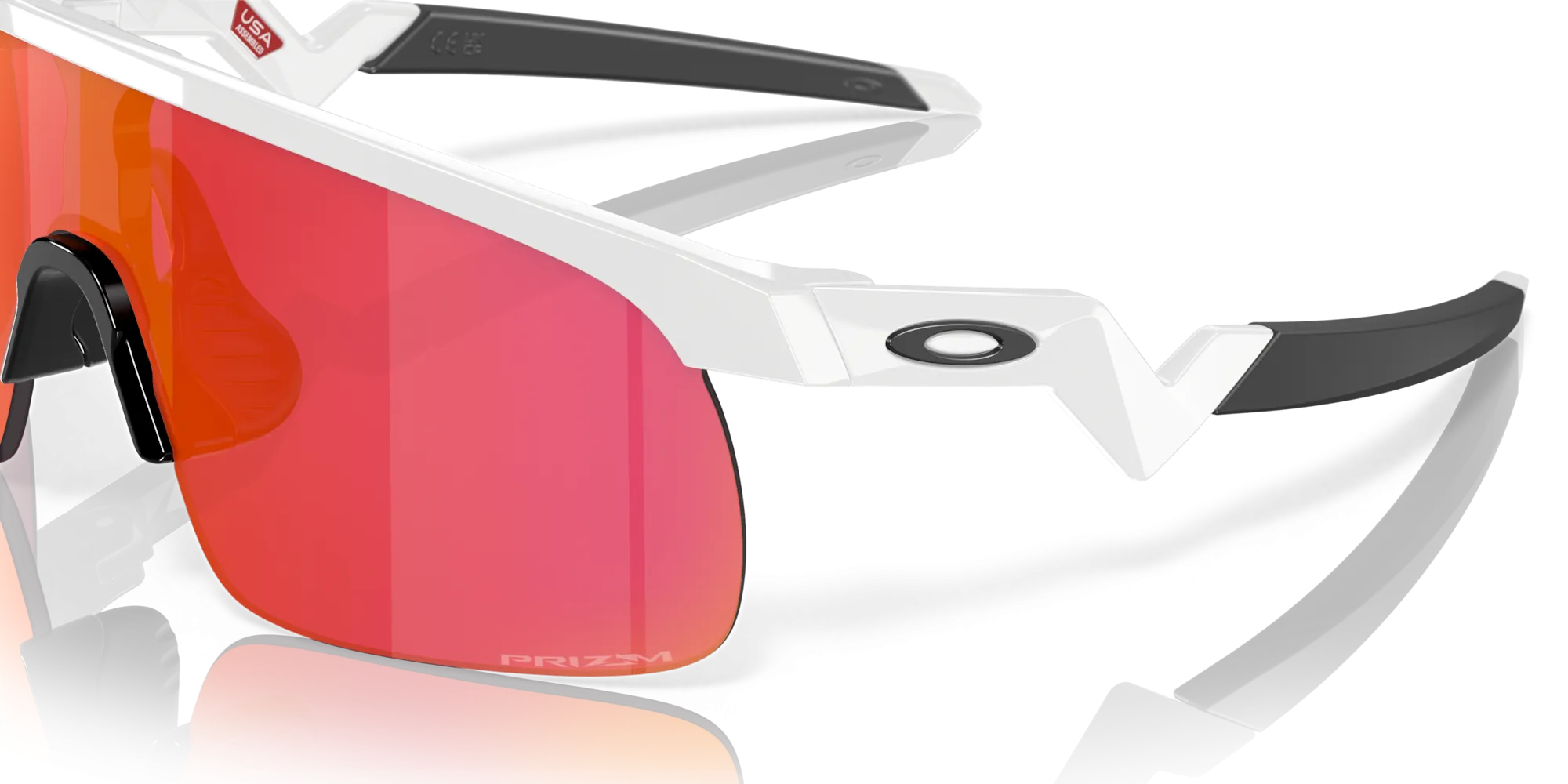 Oakley Resistor Prizm Field Lenses Polished White Frame - (Youth Fit)