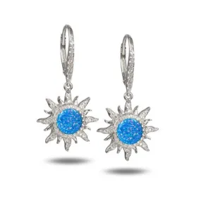 Pavé Opal Sun Earrings