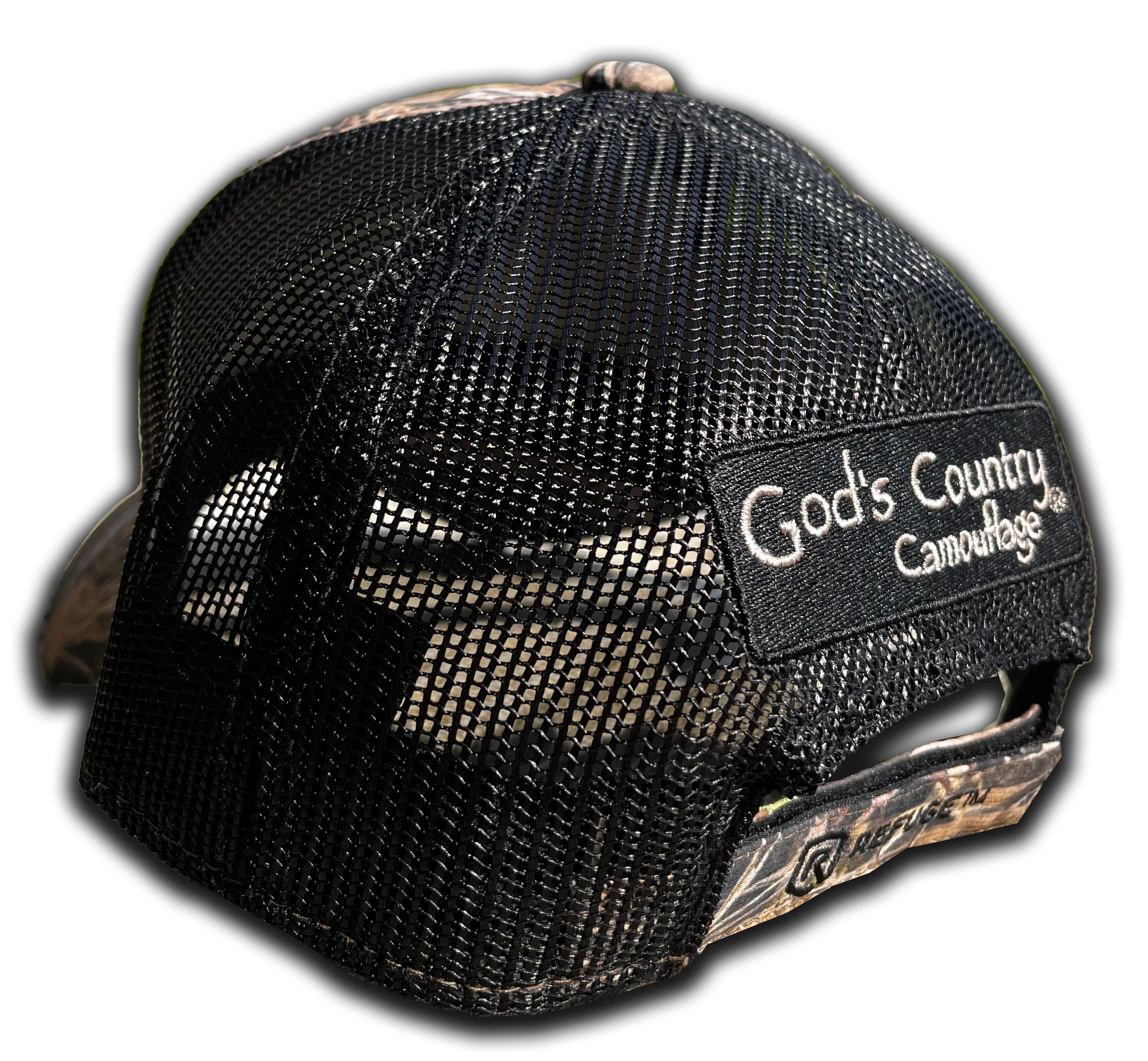 Refuge by God's Country Camouflage Mesh Back Hat