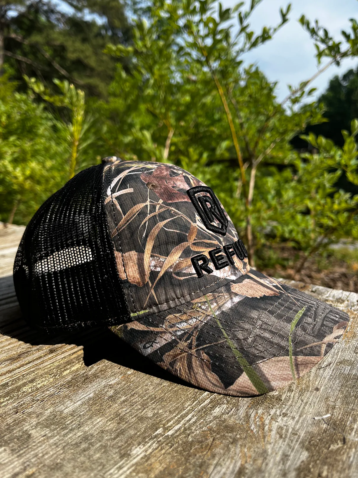 Refuge by God's Country Camouflage Mesh Back Hat