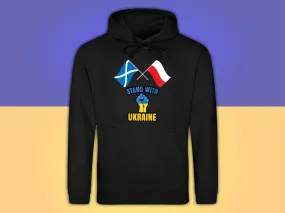 Scotland Poland Football Euro Kibic Glasgow 2022 Hooded sweatshirt hoodie - DONATION TO SUPPORT UKRAINE