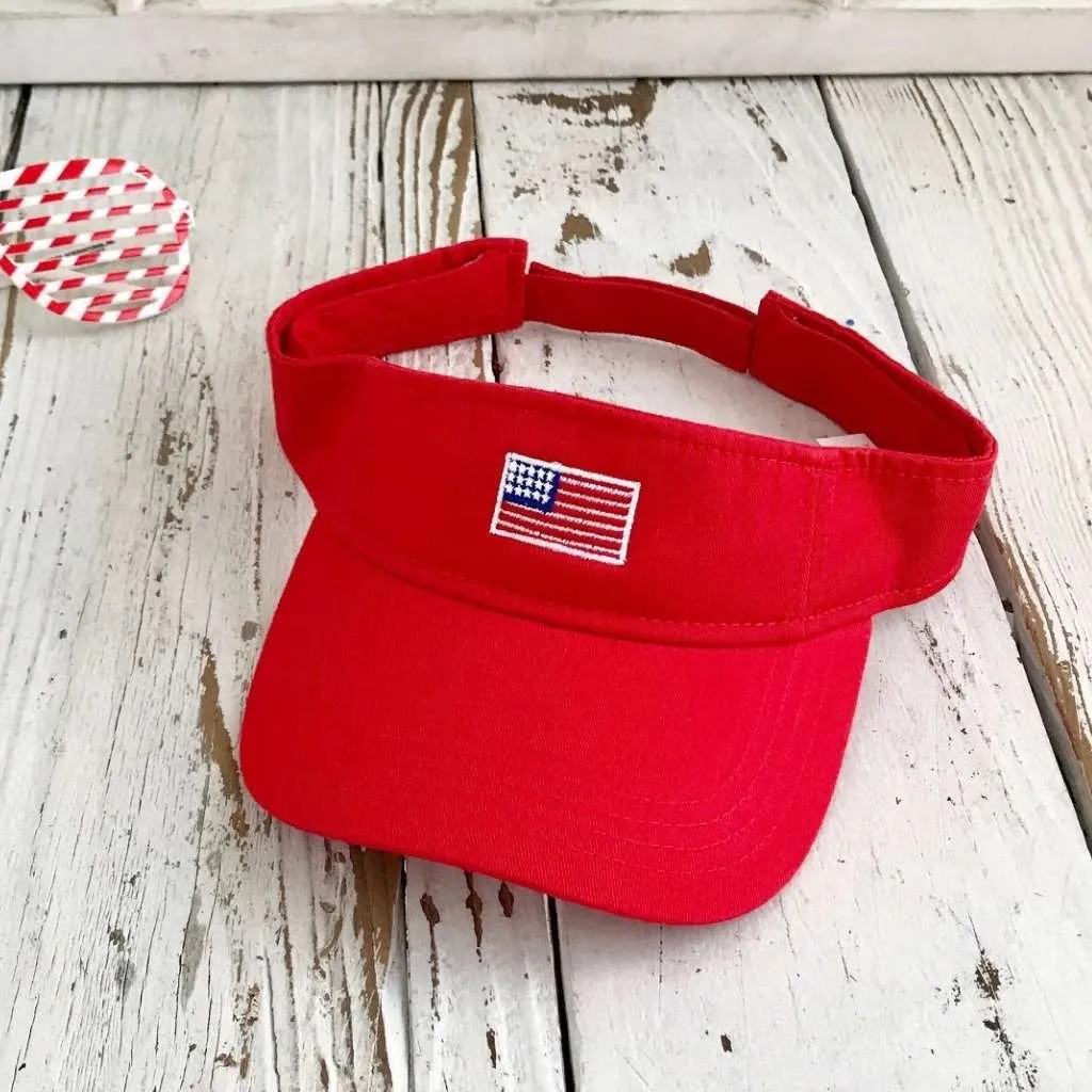 USA Flag Visor Cap