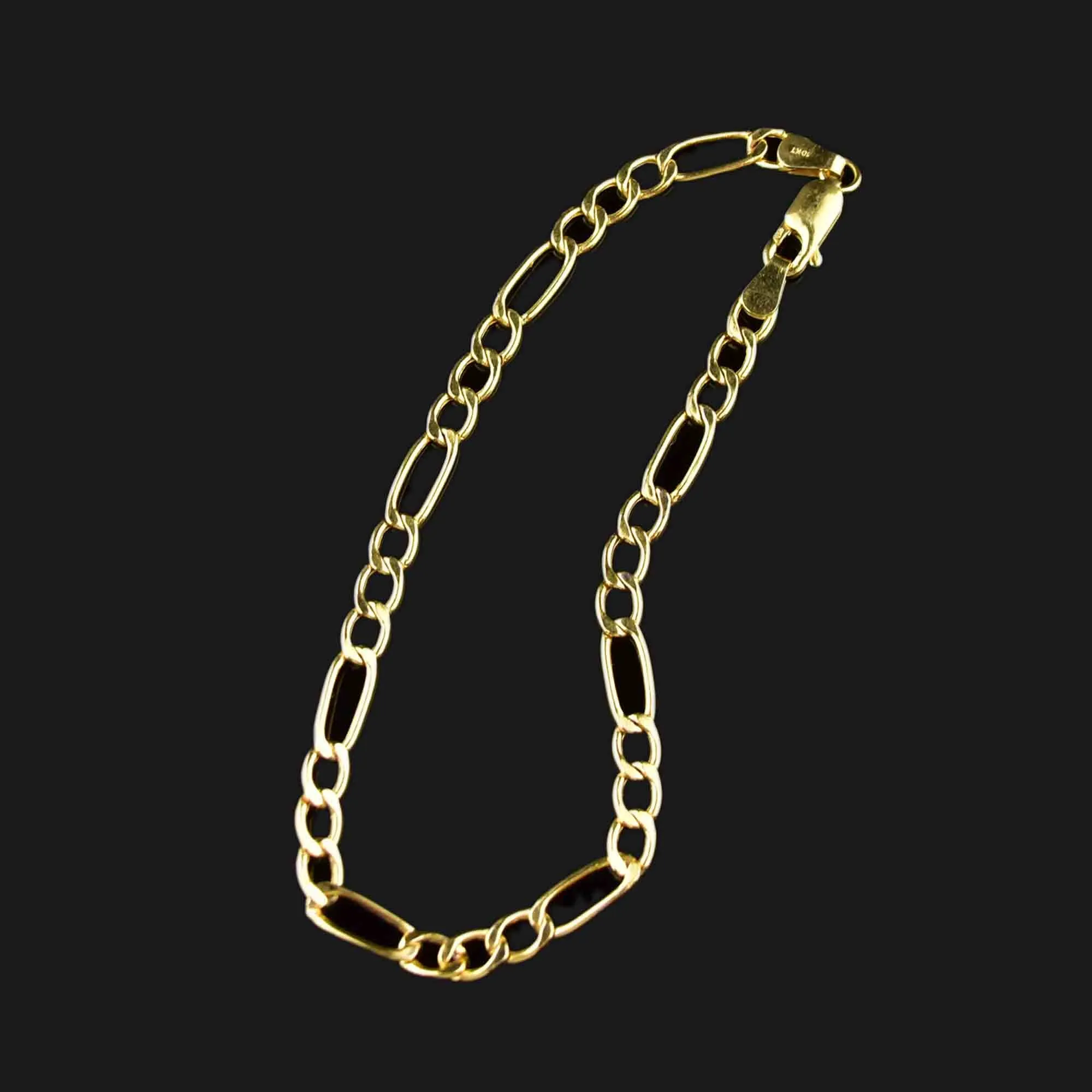 Vintage 10K Gold Cuban Link Bracelet